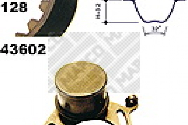Kit de courroie crantée MAPCO 23602