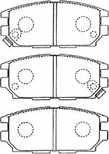 Kit de plaquettes de frein, frein à disque AISIN D2N036
