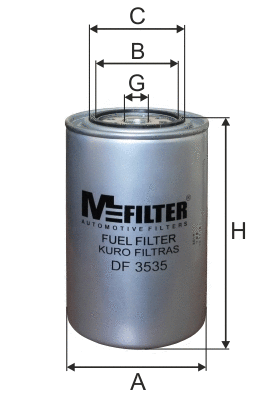 Filtre à carburant MFILTER DF 3535