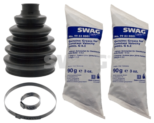 Jeu de joints-soufflets, arbre de commande SWAG 40 94 8827