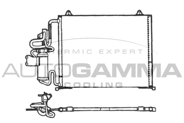 Condenseur, climatisation AUTOGAMMA 101804