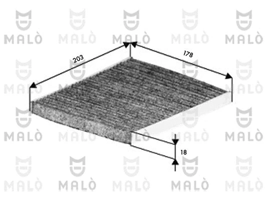 Filtre, air de l'habitacle AKRON-MALÒ 1530782