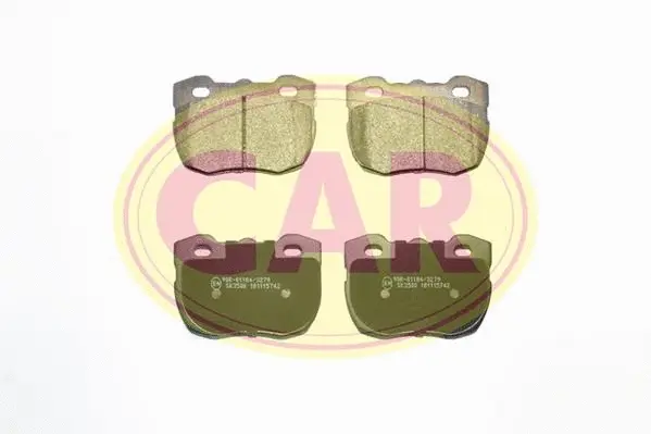 Kit de plaquettes de frein, frein à disque CAR PNT247
