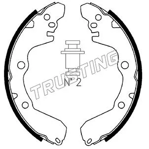 Jeu de mâchoires de frein TRUSTING 064.165