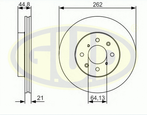 Disque de frein G.U.D. GDB121105