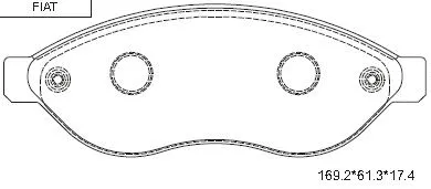 Kit de plaquettes de frein, frein à disque ASIMCO KD7530