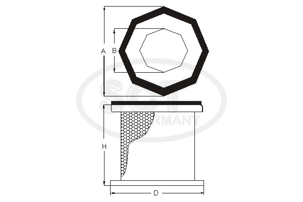 Filtre à air SCT - MANNOL SB 3224