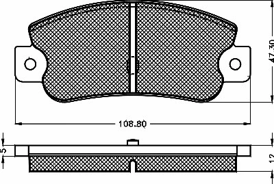 Kit de plaquettes de frein, frein à disque BSF 10441