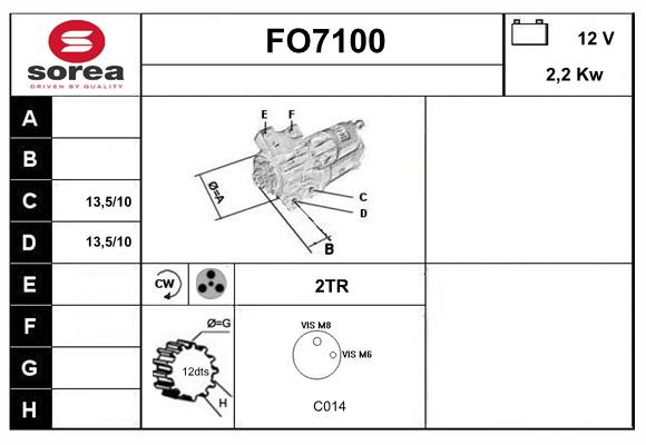 Démarreur SERA FO7100