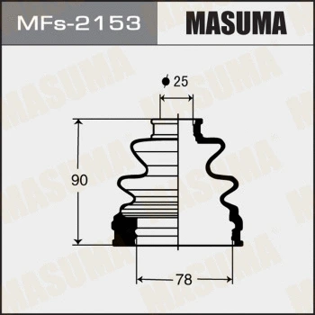 Jeu de joints-soufflets, arbre de commande MASUMA MFs-2153