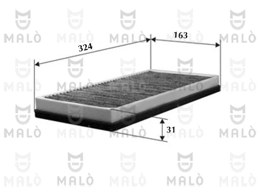 Filtre, air de l'habitacle AKRON-MALÒ 1530142
