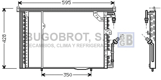 Condenseur, climatisation BUGOBROT 62-MS5195