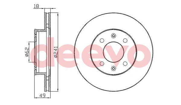 Disque de frein DEEVO BD17560