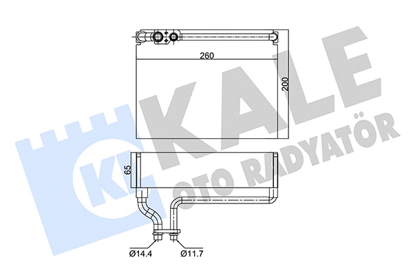 Évaporateur climatisation KALE OTO RADYATÖR 350055