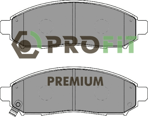 Kit de plaquettes de frein, frein à disque PROFIT 5005-1997