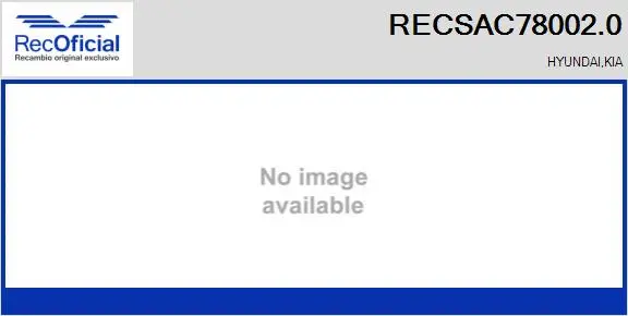 Compresseur, climatisation RECOFICIAL RECSAC78002.0