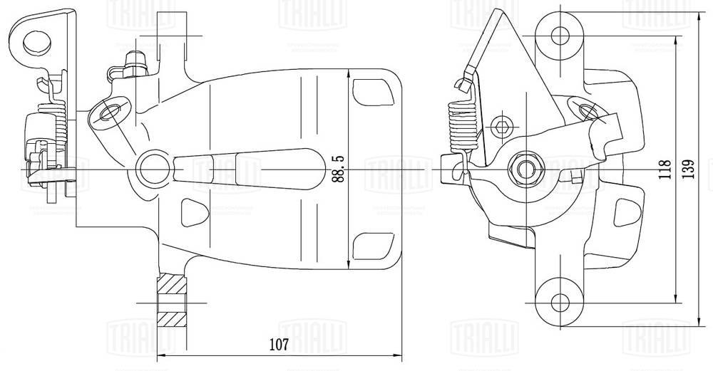 Étrier de frein TRIALLI CF 350139
