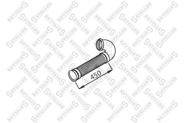 Tuyau d'échappement STELLOX 82-03653-SX