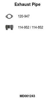 Tuyau d'échappement FA1 MD001243