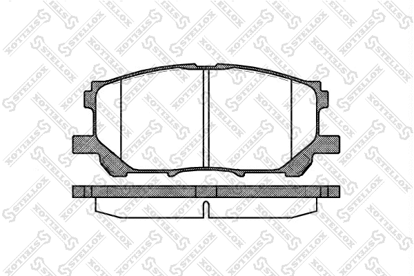Kit de plaquettes de frein, frein à disque STELLOX 1050 000B-SX