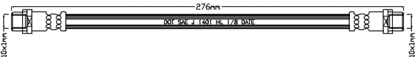 Flexible de frein ABTEX ABH1101