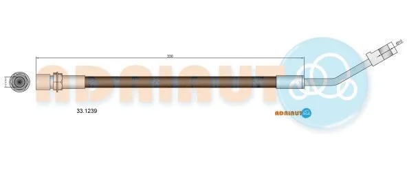 Flexible de frein ADRIAUTO 33.1239