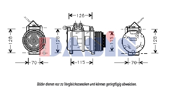 Compresseur, climatisation AKS DASIS 850332N