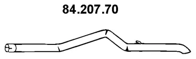 Tuyau d'échappement EBERSPÄCHER 84.207.70