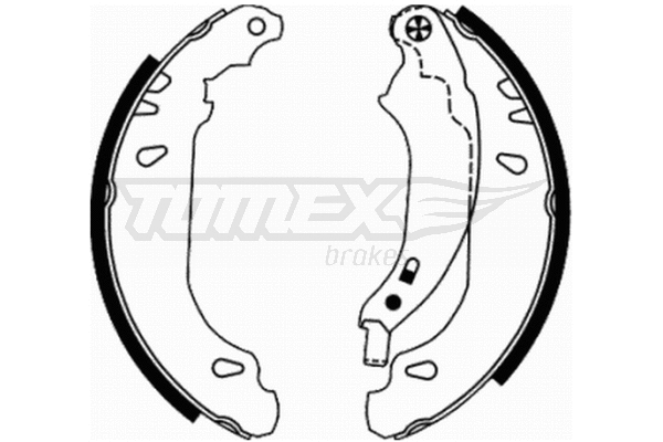 Jeu de mâchoires de frein TOMEX Brakes TX 21-65