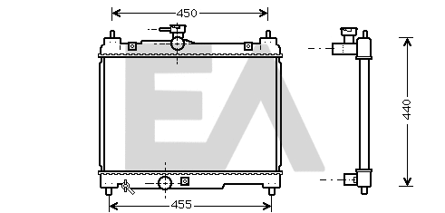 Radiateur, refroidissement du moteur EACLIMA 31R71298