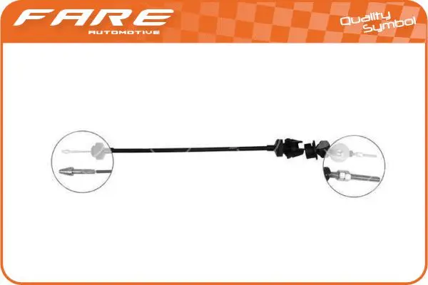 Tirette à câble, commande d'embrayage FARE-CO 24440