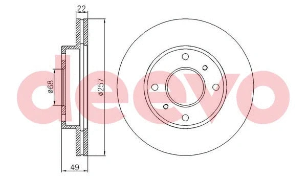 Disque de frein DEEVO BD26000