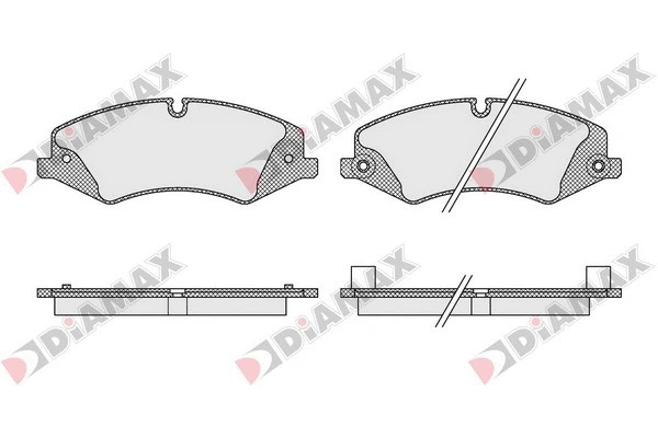 Kit de plaquettes de frein, frein à disque DIAMAX N09509