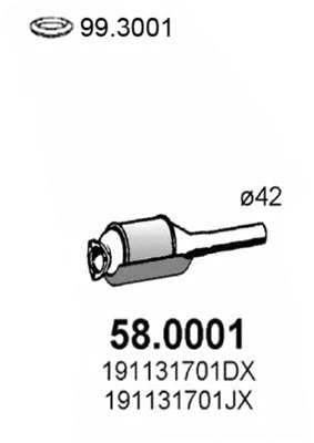 Catalyseur ASSO 58.0001