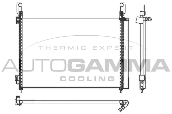 Condenseur, climatisation AUTOGAMMA 105689