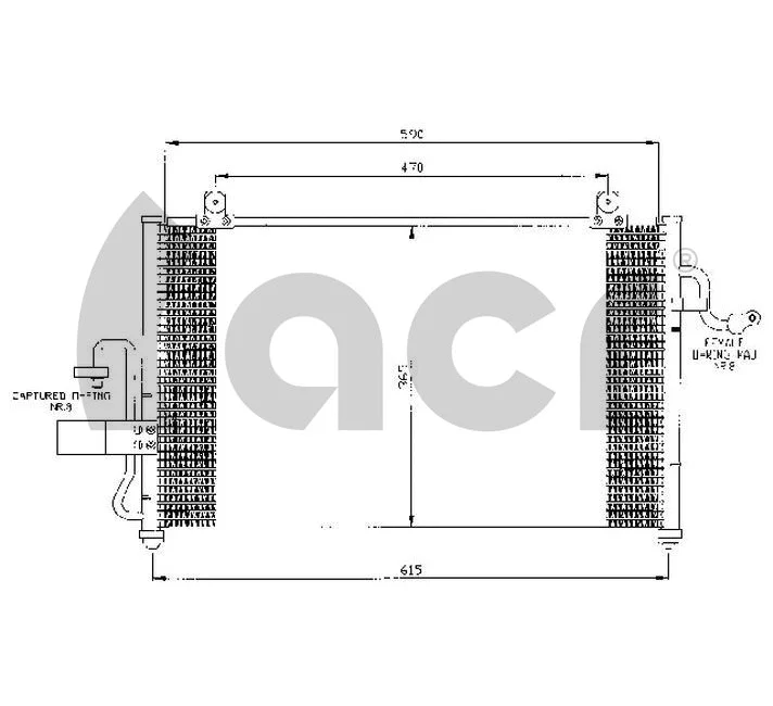 Condenseur, climatisation ACR 300472