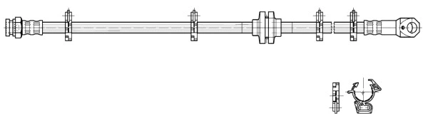 Flexible de frein CEF 517001