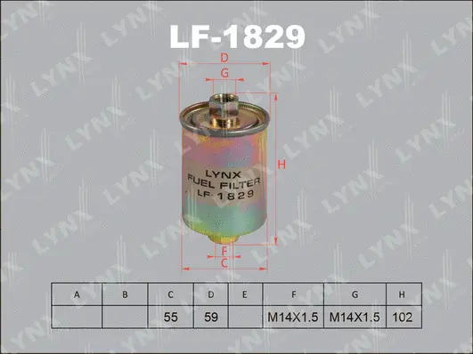 Filtre à carburant LYNXAUTO LF-1829