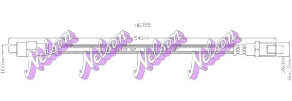 Flexible de frein KAWE H6355