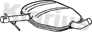Silencieux central KLARIUS 210590