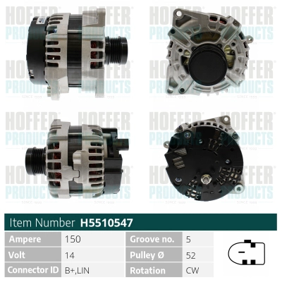Alternateur HOFFER H5510547