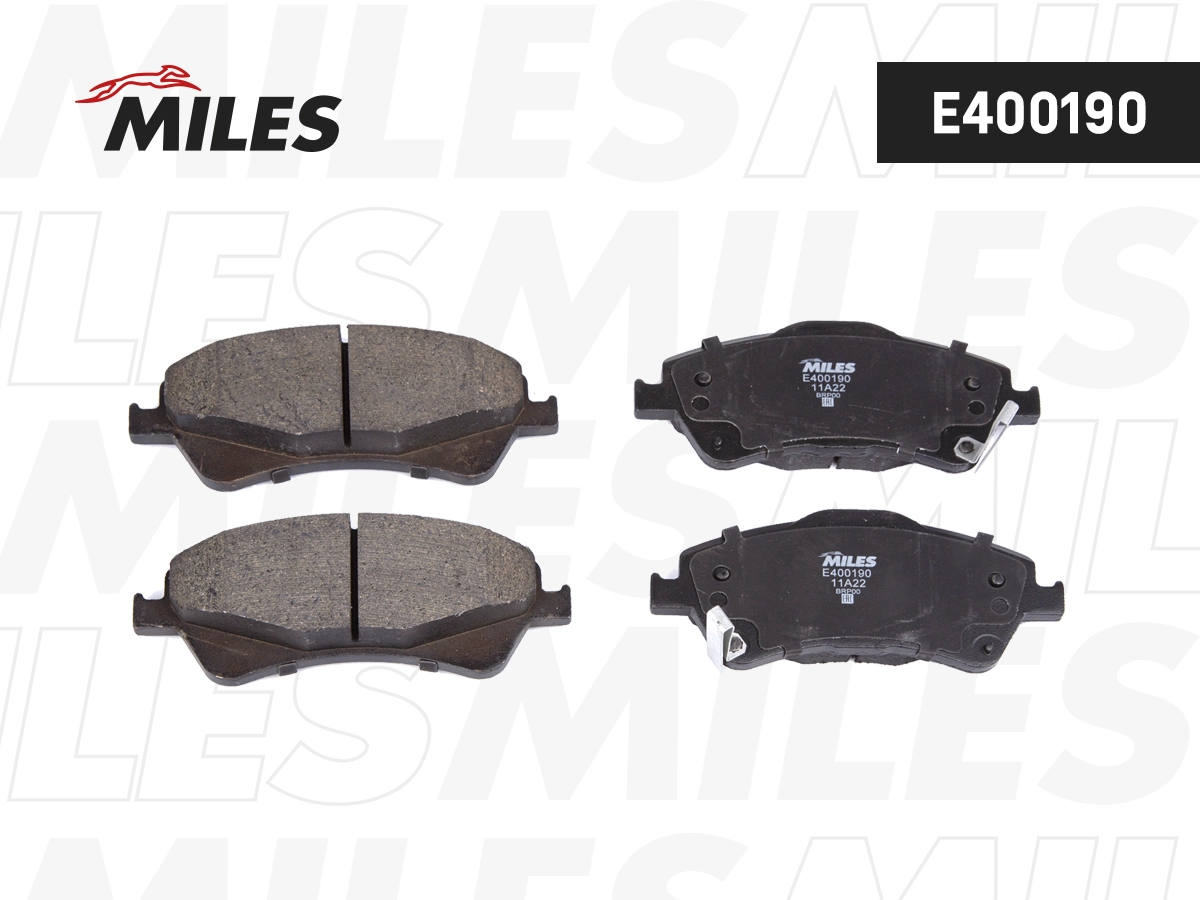 Kit de plaquettes de frein, frein à disque MILES E400190