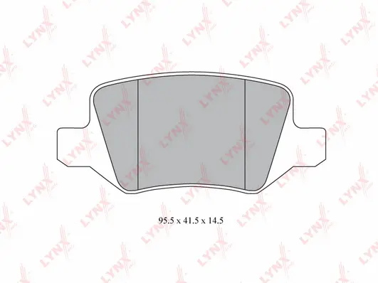Kit de plaquettes de frein, frein à disque LYNXAUTO BD-5310