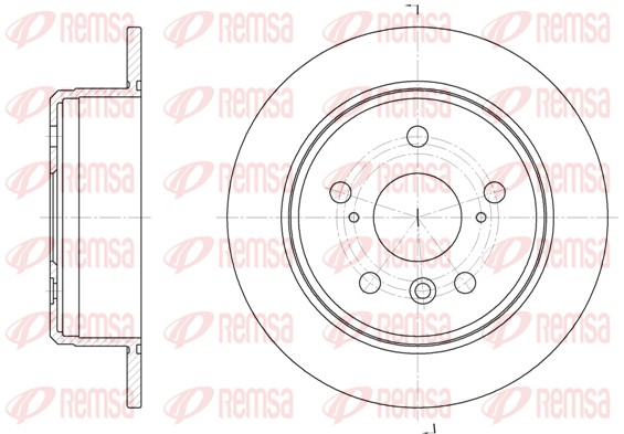 Disque de frein REMSA 6904.00