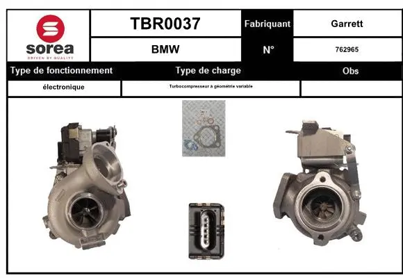 Turbocompresseur, suralimentation EAI TBR0037