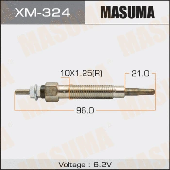 Bougie de préchauffage MASUMA XM-324