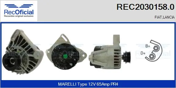 Alternateur RECOFICIAL REC2030158.0