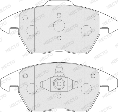 Kit de plaquettes de frein, frein à disque NECTO FD7788A