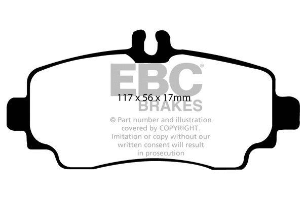 Kit de plaquettes de frein, frein à disque EBC Brakes DP21170