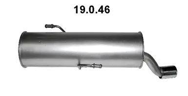 Silencieux arrière EBERSPÄCHER 19.0.46